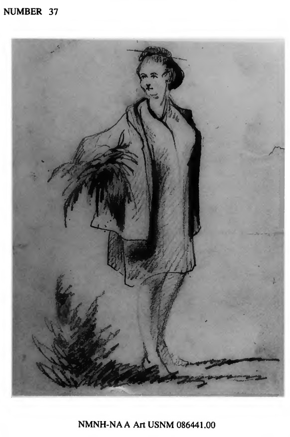 "Loo Choo Woman" by William Heine, ca. 1853-1854, Naha, Ryukyu. Heine was the principal artist with Perry's Japan Expedition, 1853-1854.