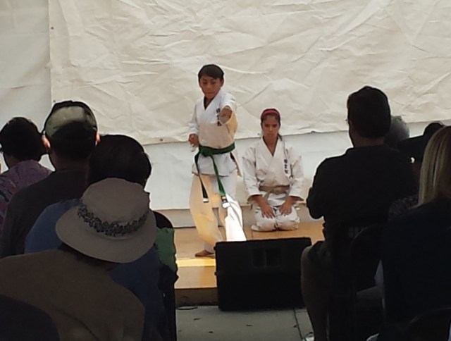 Karate demonstration.
