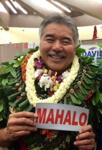 David Ige mahalo