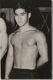 Before a race. You can tell -- his hair is still nicely combed.