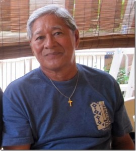 At 81 years - last year 2014, relaxing in Hawaii Kai at his nephew’s house.