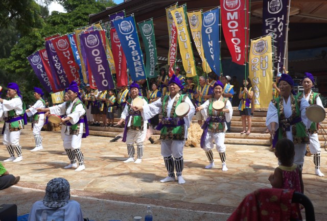 The procession ended at the outdoor bandstand.