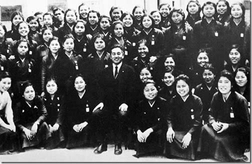 Himeyuri nurses: 222 young girls from the top schools between the ages of 15 and 19 were hastily made into nurses to support the Japanese army in the Battle of Okinawa.